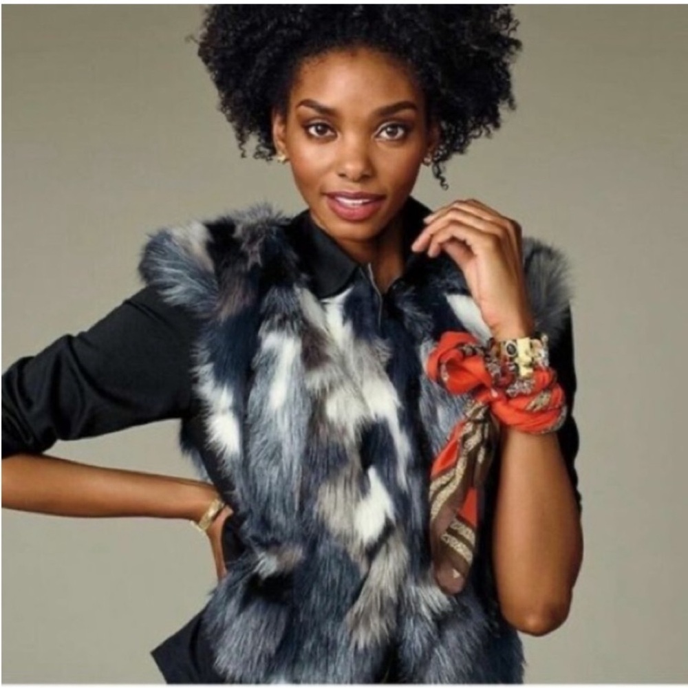 Cabi Frosty Vest Faux Fur